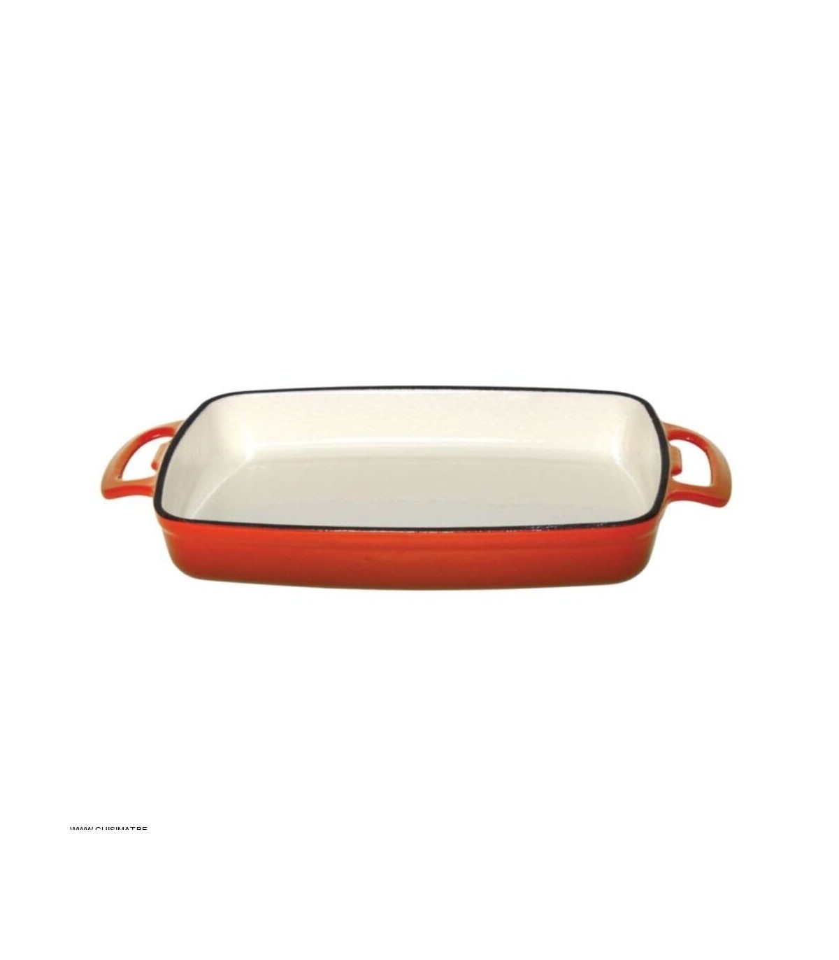 PLAT RECTANGULAIRE EN FONTE ORANGE 482ML VOGUE dans CASSEROLES