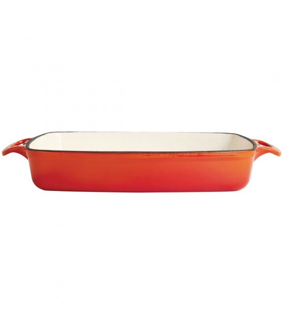 PLAT RECTANGULAIRE EN FONTE ORANGE 482ML VOGUE dans CASSEROLES