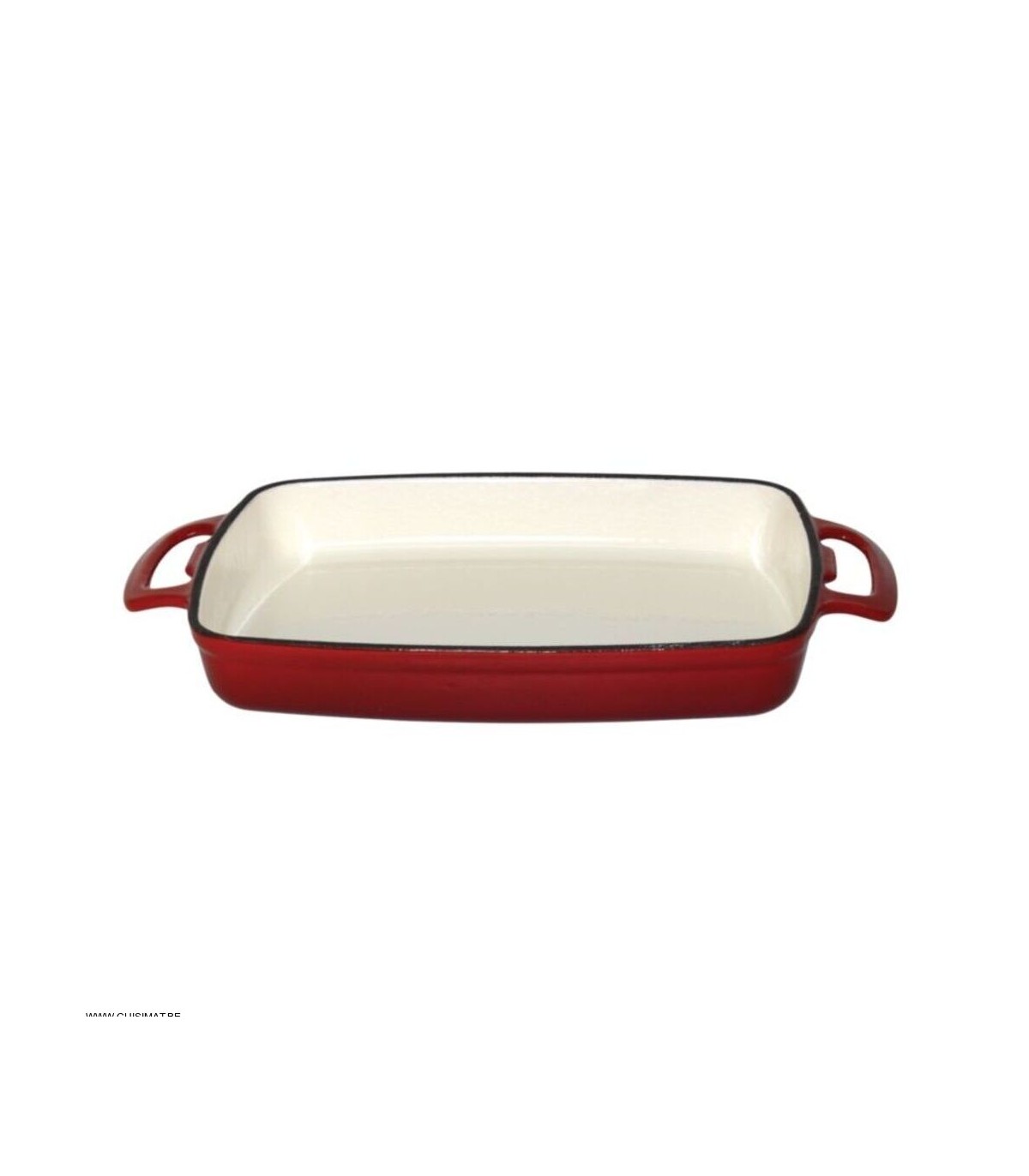 PLAT RECTANGULAIRE EN FONTE ROUGE 482ML VOGUE dans CASSEROLES