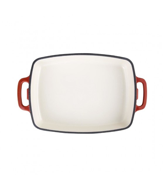 PLAT RECTANGULAIRE EN FONTE ROUGE 482ML VOGUE dans CASSEROLES