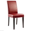 CHAISE EN SIMILI CUIR ROUGE 2 PIECES dans CHAISES