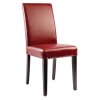 CHAISE EN SIMILI CUIR ROUGE 2 PIECES dans CHAISES