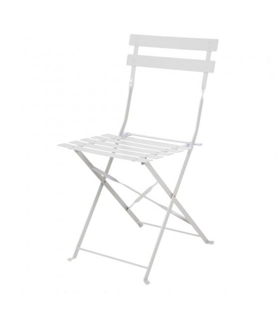 CHAISE DE TERRASSE GRISE LOT DE 2 dans CHAISES