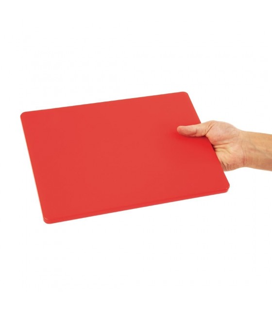 PETITE PLANCHE A DECOUPER ROUGE BASSE DENSITE 229X305X12MM HYGIPLAS dans PLANCHES A DECOUPER