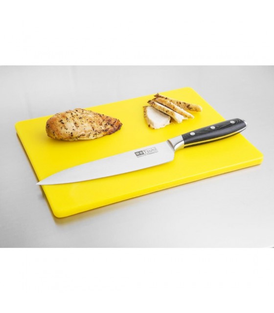 PETITE PLANCHE A DECOUPER JAUNE BASSE DENSITE 229X305X12MM HYGIPLAS dans PLANCHES A DECOUPER