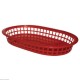 PANIER ALIMENTAIRE FAST-FOOD OVALE POLYPROPYLENE ROUGE 6 PIECES CUISIMAT
