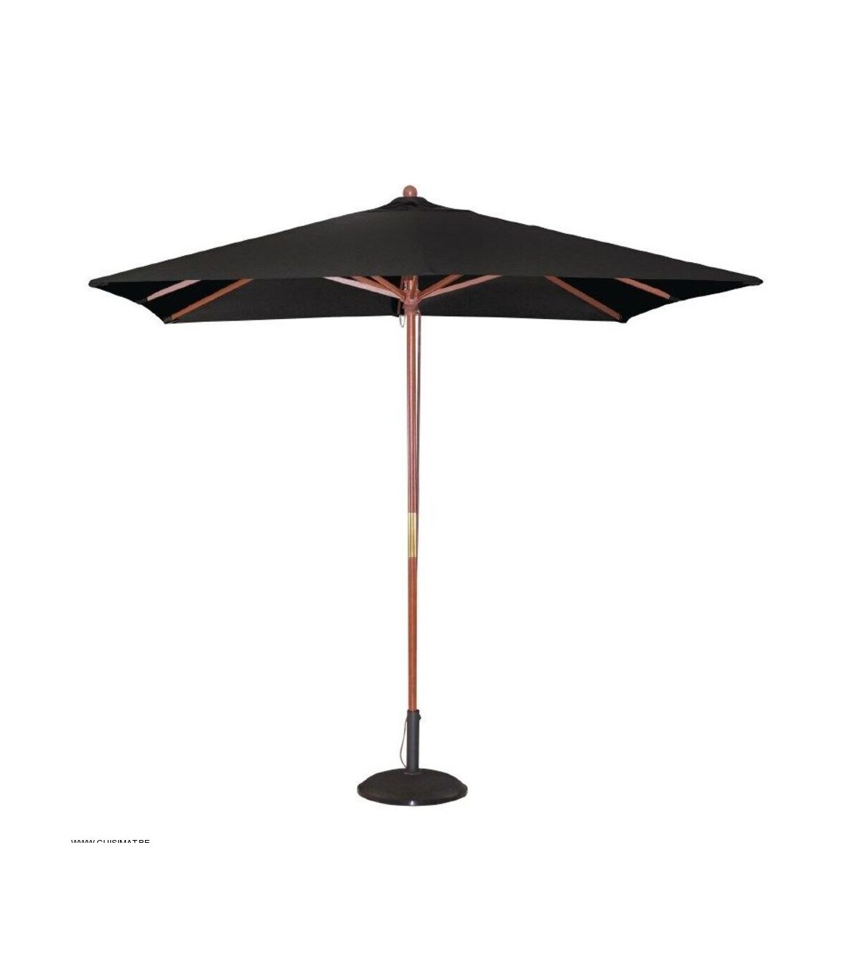 PARASOL CARRE 2.5M NOIR dans PARASOL