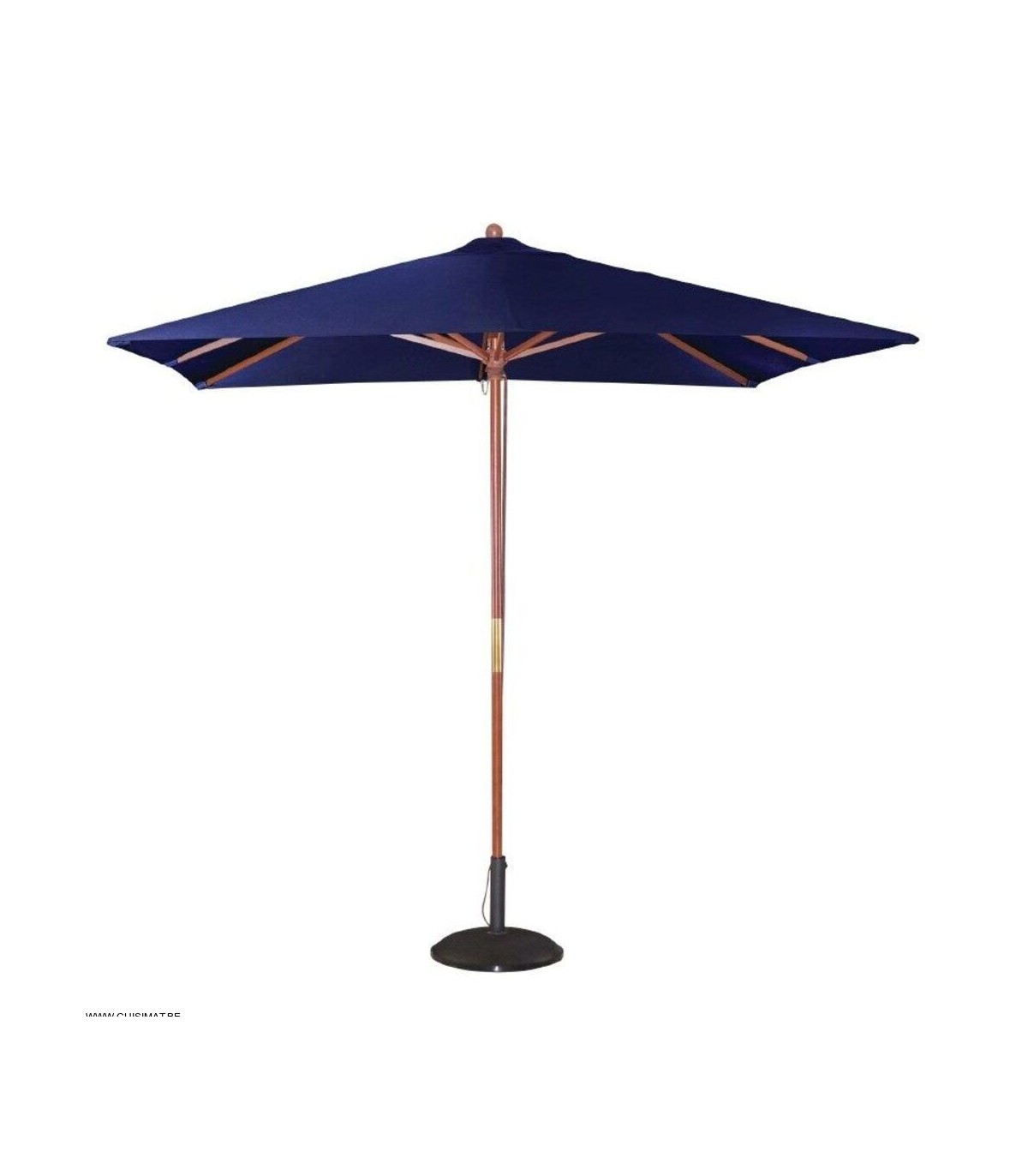 PARASOL CARRE 2.5M BLEU MARINE dans PARASOL