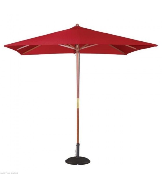 PARASOL CARRE 2.5M ROUGE dans PARASOL