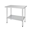 TABLE DE PREPARATION INOX L120CM PROF:70CM SANS DOSSERET EN KIT CUISIMAT dans TABLES INOX