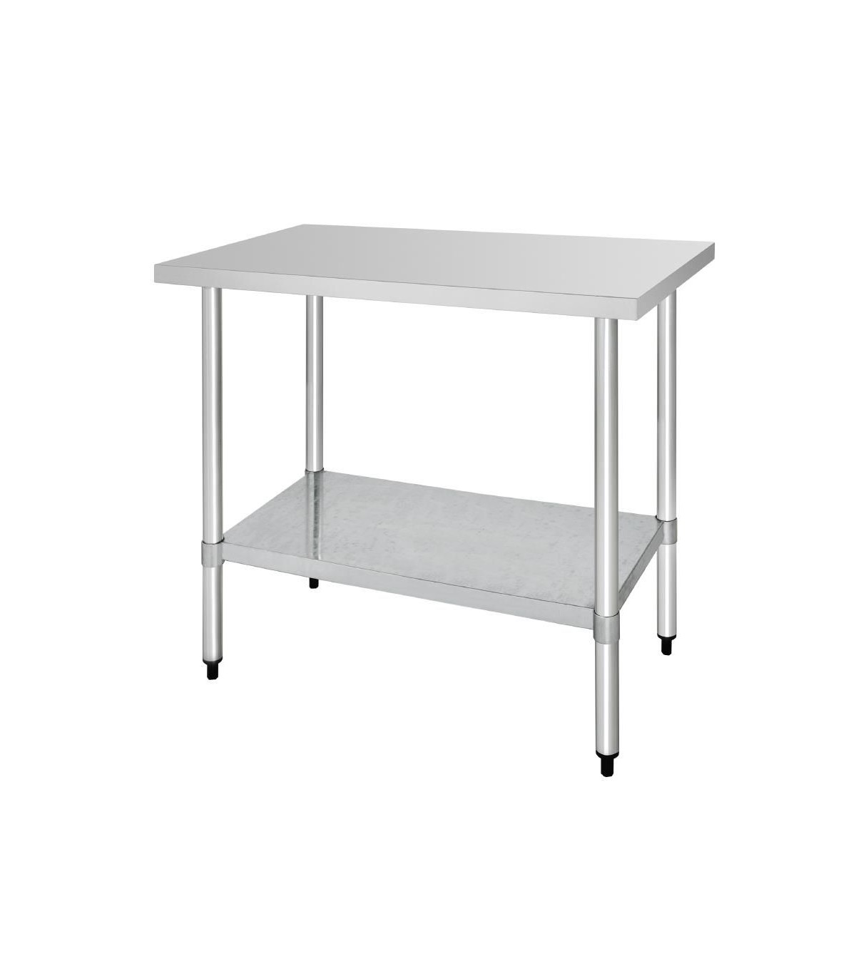 TABLE DE PREPARATION INOX L120CM PROF:70CM SANS DOSSERET EN KIT CUISIMAT dans TABLES INOX