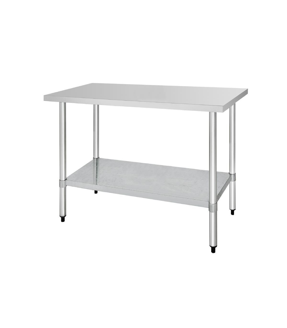 TABLE DE PREPARATION INOX L150CM PROF:70CM SANS DOSSERET EN KIT CUISIMAT dans TABLES INOX