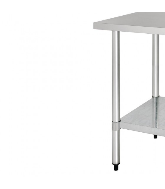 TABLE DE PREPARATION INOX L150CM PROF:70CM SANS DOSSERET EN KIT CUISIMAT dans TABLES INOX