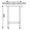 TABLE DE PREPARATION INOX L180CM PROF:70CM SANS DOSSERET EN KIT CUISIMAT dans TABLES INOX