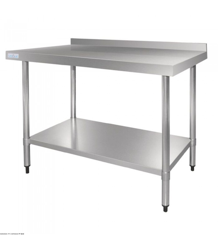 TABLE DE PREPARATION INOX L60CM PROF:70CM AVEC DOSSERET EN KIT CUISIMAT dans TABLES INOX