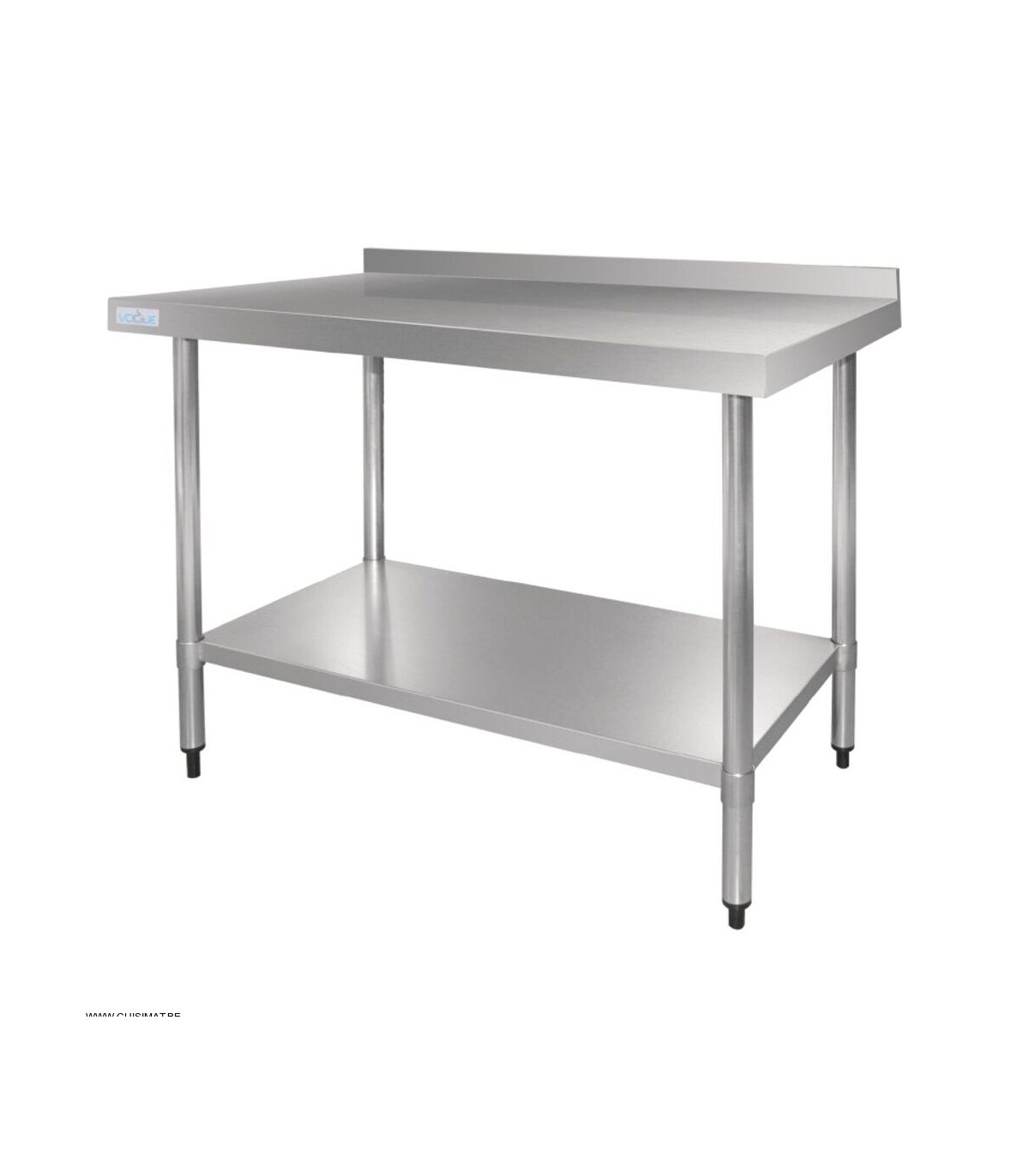 TABLE DE PREPARATION INOX L120CM PROF:70CM AVEC DOSSERET EN KIT CUISIMAT dans TABLES INOX