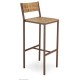 TABOURET METAL COULEUR TAUPE GAFIC