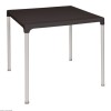 TABLE BISTRO CARREE NOIRE 75*75CM dans TABLE EN ALUMINIUM ET INOX