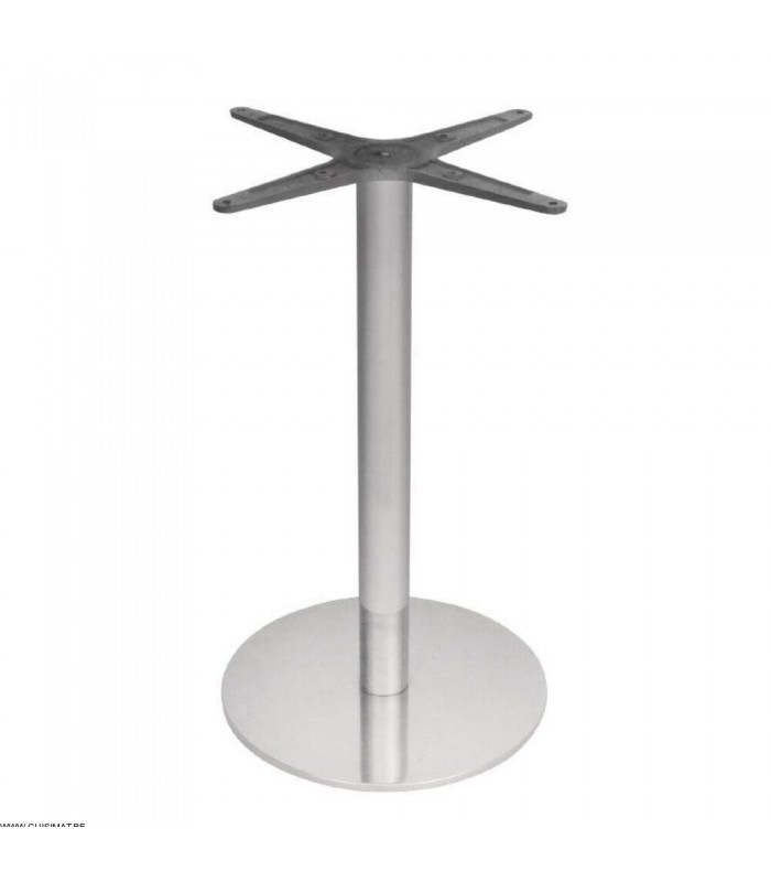 PIED DE TABLE ROND EN ACIER INOXYDABLE dans TABLE EN KIT