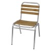 CHAISE BISTRO FRENE ET ALUMINIUM 4 PIECES dans CHAISES