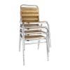 CHAISE BISTRO FRENE ET ALUMINIUM 4 PIECES dans CHAISES