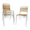 CHAISE BISTRO FRENE ET ALUMINIUM 4 PIECES dans CHAISES