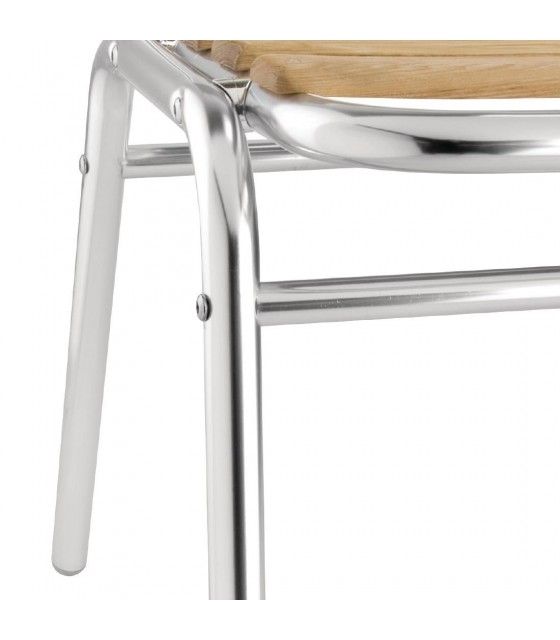 CHAISE BISTRO FRENE ET ALUMINIUM 4 PIECES dans CHAISES