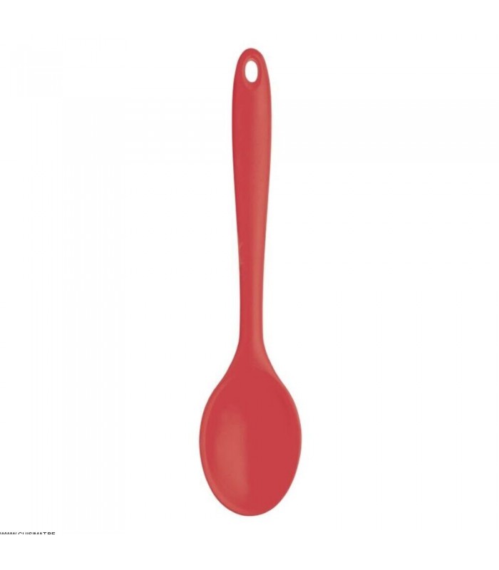 CUILLERE EN SILICONE ROUGE 27CM dans USTENSILES DE SERVICE