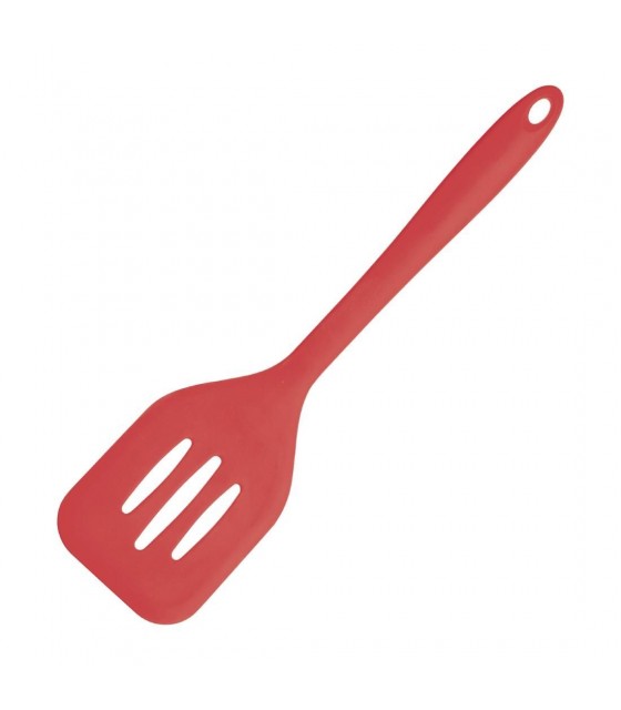 SPATULE AJOUREE FLEXIBLE EN SILICONE ROUGE 31CM dans USTENSILES DE SERVICE