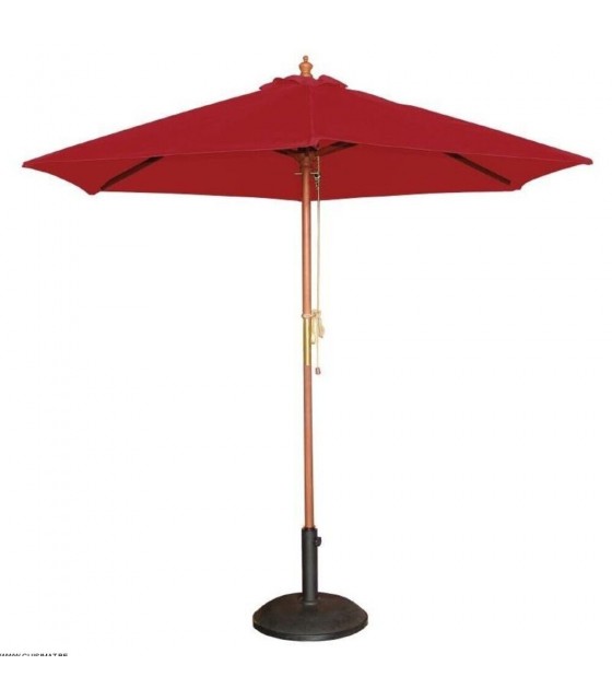 PARASOL Ø2.5M H2.37CM ROUGE dans PARASOL