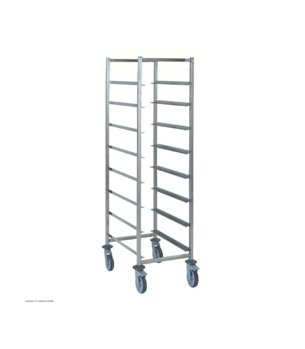 CHARIOT POUR CASIERS DE LAVAGE 500*500MM 8 NIVEAUX TOURNUS dans CHARIOT DE DEBARRASSAGE