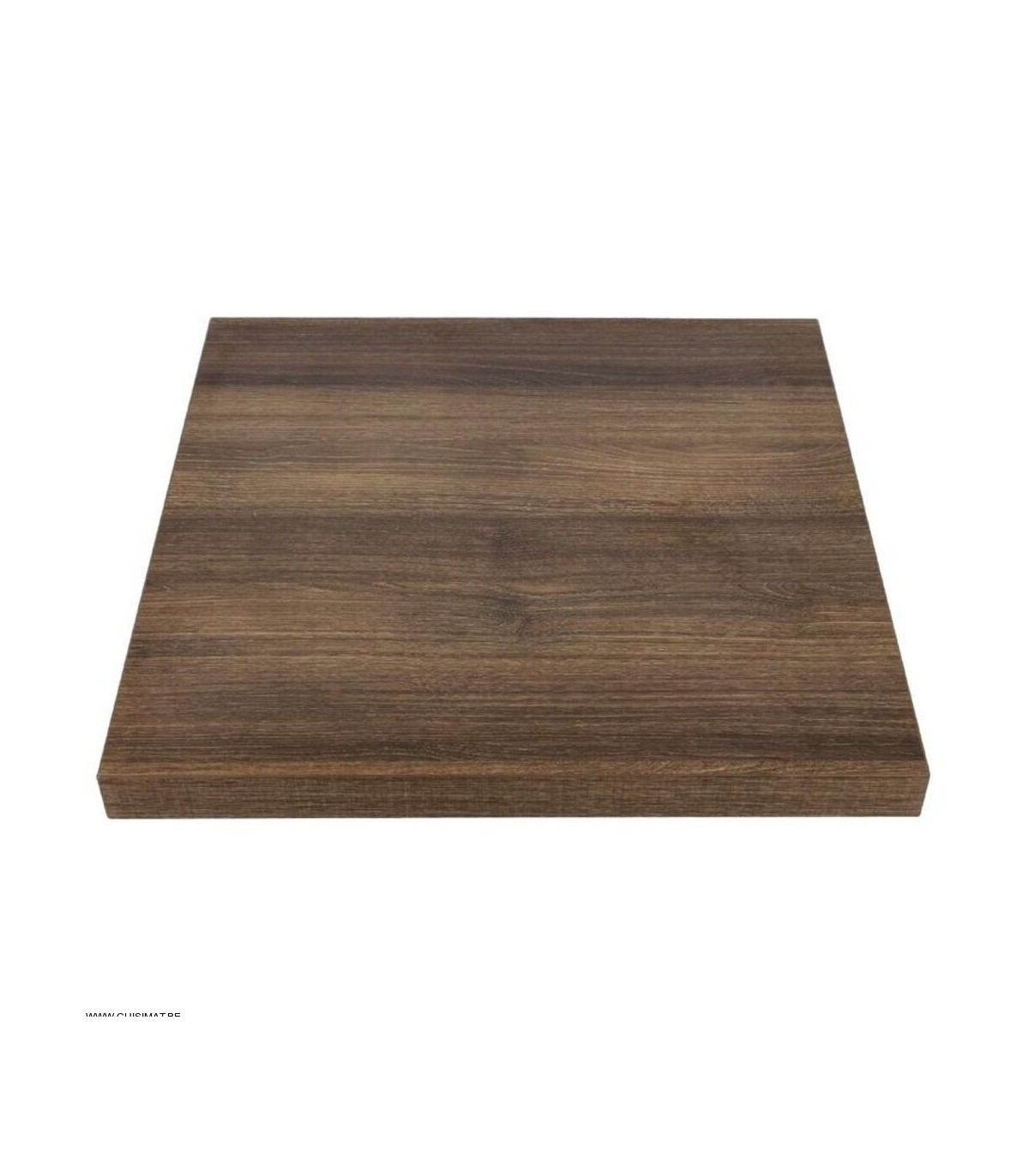 PLATEAU DE TABLE CARRE 60CM EPAISSEUR 48MM EFFET CHENE RUSTIQUE dans TABLE EN KIT