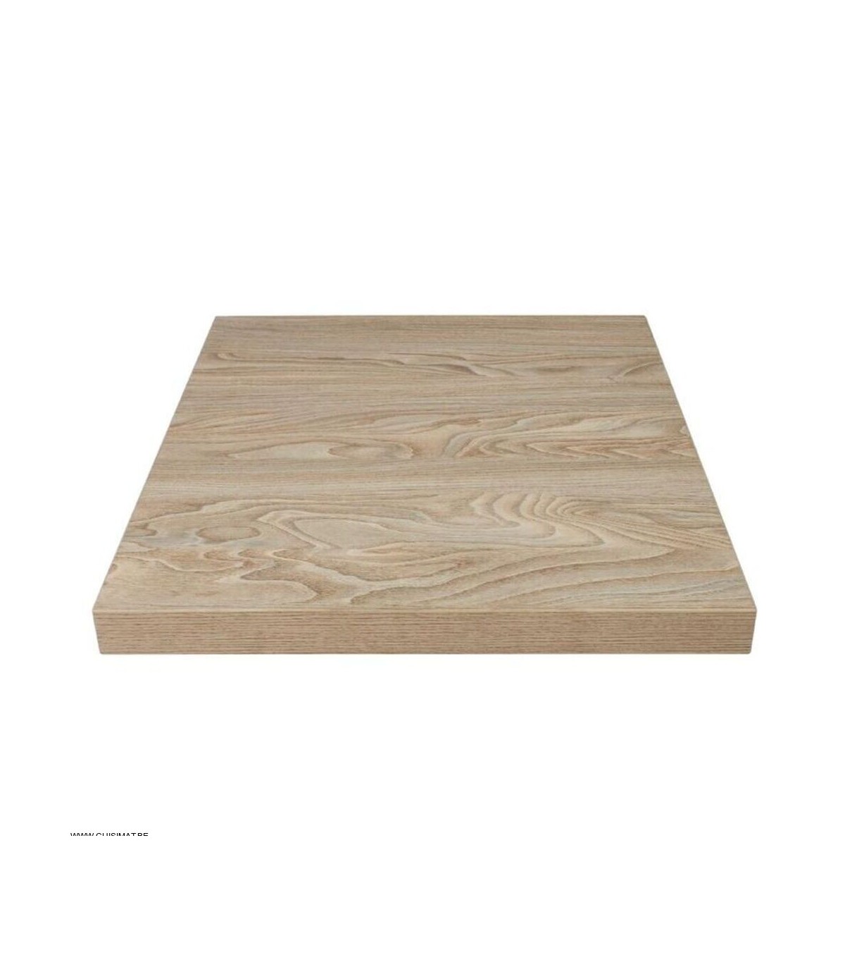 PLATEAU DE TABLE CARRE 70CM EPAISSEUR 48MM EFFET BOIS CLAIR dans TABLE EN KIT