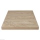 PLATEAU DE TABLE CARRE 60CM EPAISSEUR 48MM EFFET BOIS CLAIR