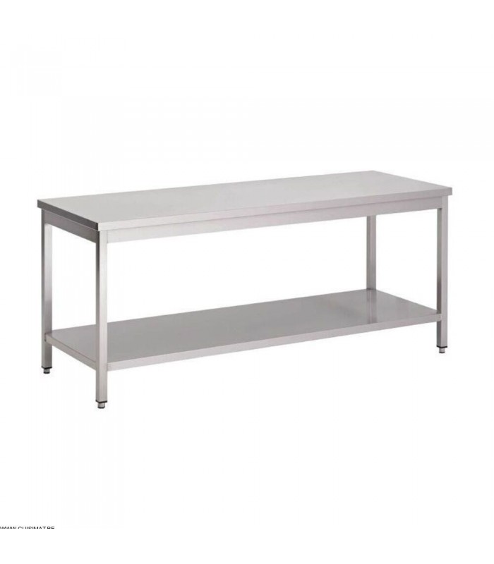 TABLE INOX AVEC SOUS-TABLETTE 120X60CM CUISIMAT dans TABLES INOX