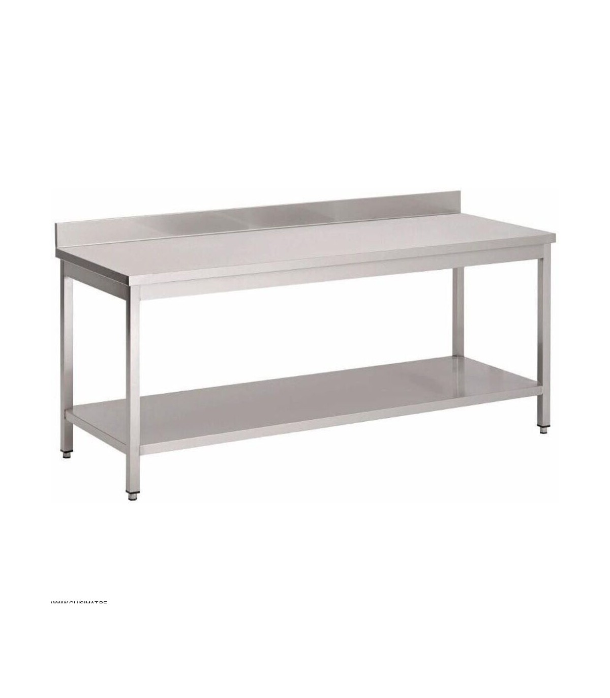 TABLE INOX AVEC SOUS-TABLETTE ET DOSSERET 100X60CM CUISIMAT dans TABLES INOX