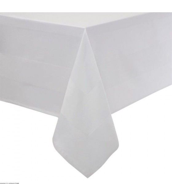 NAPPE BLANCHE BANDE DE SATIN 1780 X 3650MM MITRE LUXURY dans NAPPE