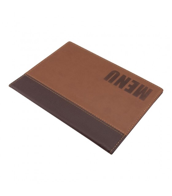 PORTE-MENU TRENDY A5 BRUN SECURIT dans CARTES ET MENUS