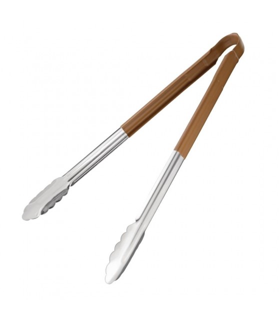 PINCE DE SERVICE MARRON 40CM dans USTENSILES DE SERVICE