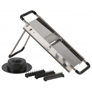 MANDOLINE DU CHEF INOX POUSSOIR SEC TELLIER dans MANDOLINES