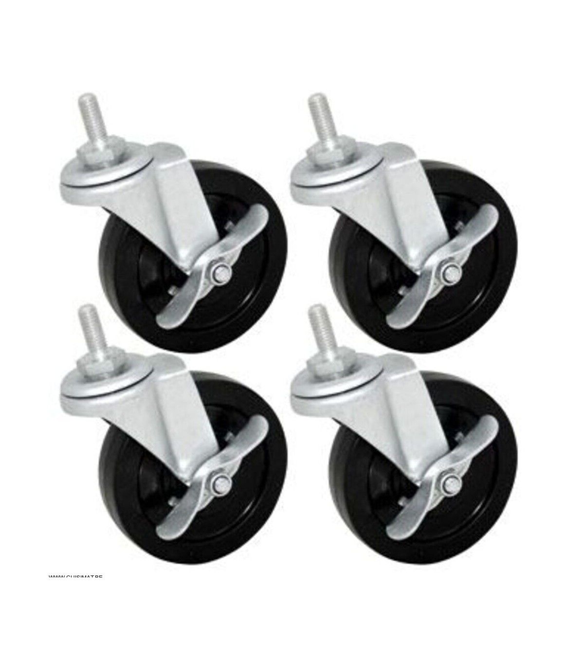 SET DE 4 ROUES POUR ETAGERES CUISIMAT dans CUISIMAT