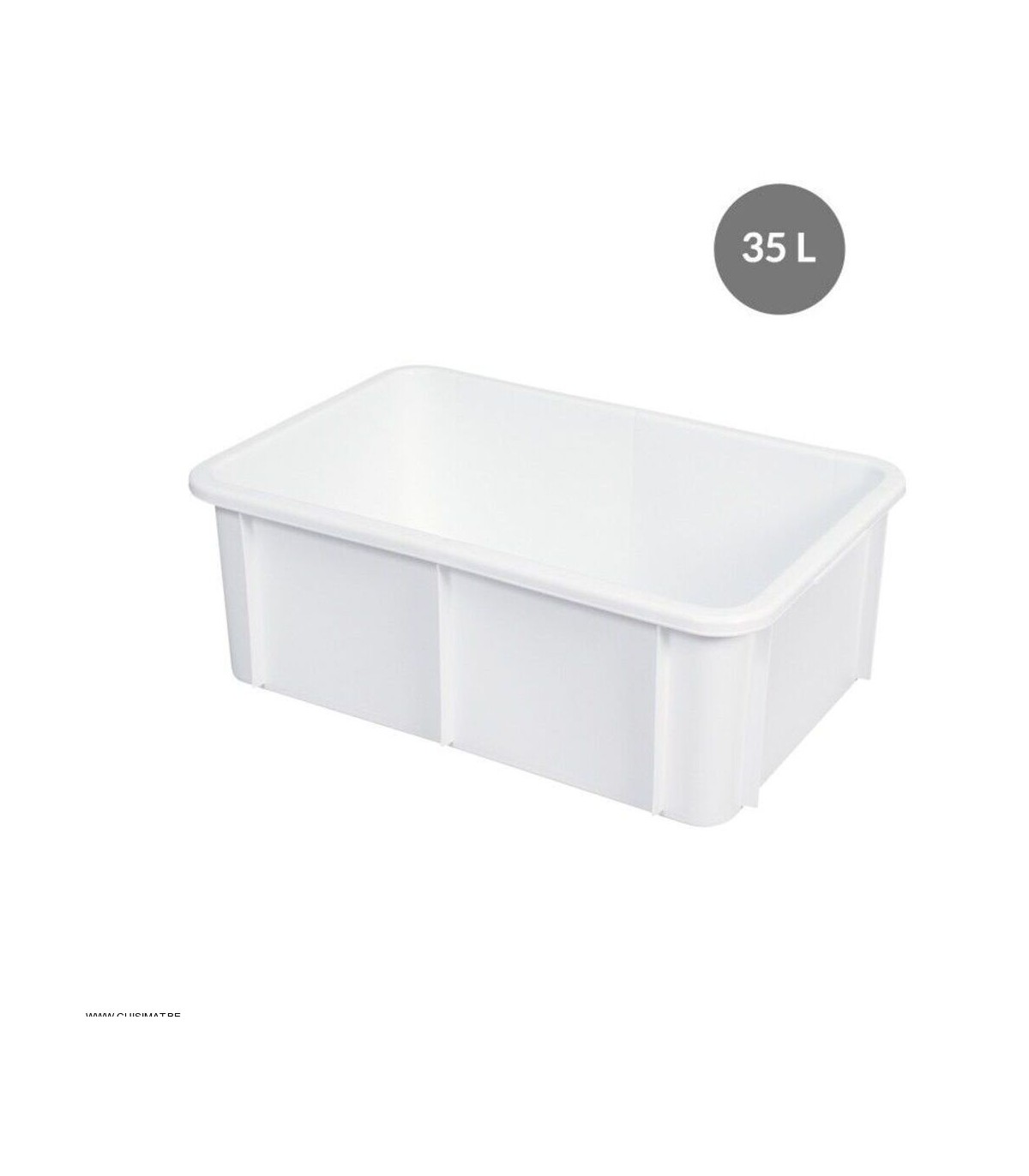 BAC RECTANGULAIRE 35Lt BLANC GILAC dans BAC DE TRANSPORT