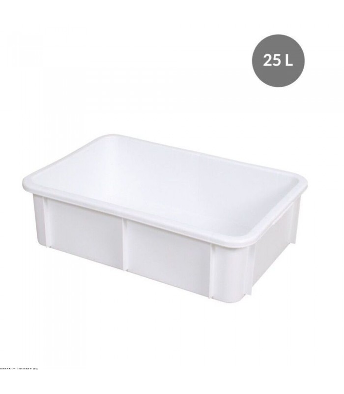 BAC RECTANGULAIRE 25LT BLANC GILAC dans BAC DE TRANSPORT