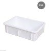 BAC RECTANGULAIRE 25LT BLANC GILAC dans BAC DE TRANSPORT