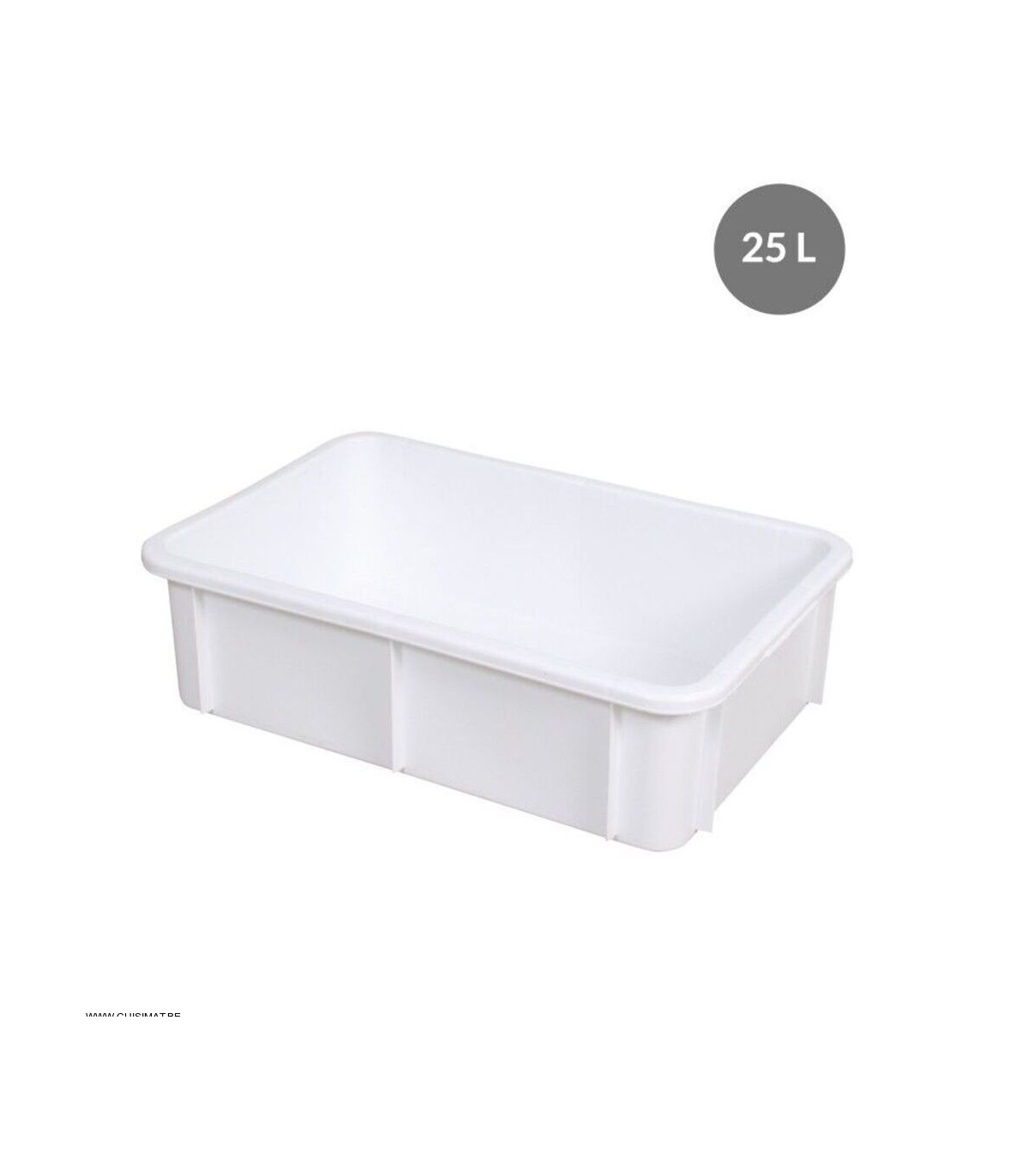 BAC RECTANGULAIRE 25LT BLANC GILAC dans BAC DE TRANSPORT