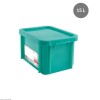 BAC RECTANGULAIRE 15L+ COUVERCLE VERT GILAC dans BAC DE TRANSPORT