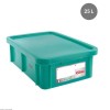 BAC RECTANGULAIRE 25L+ COUVERCLE VERT GILAC dans BAC DE TRANSPORT