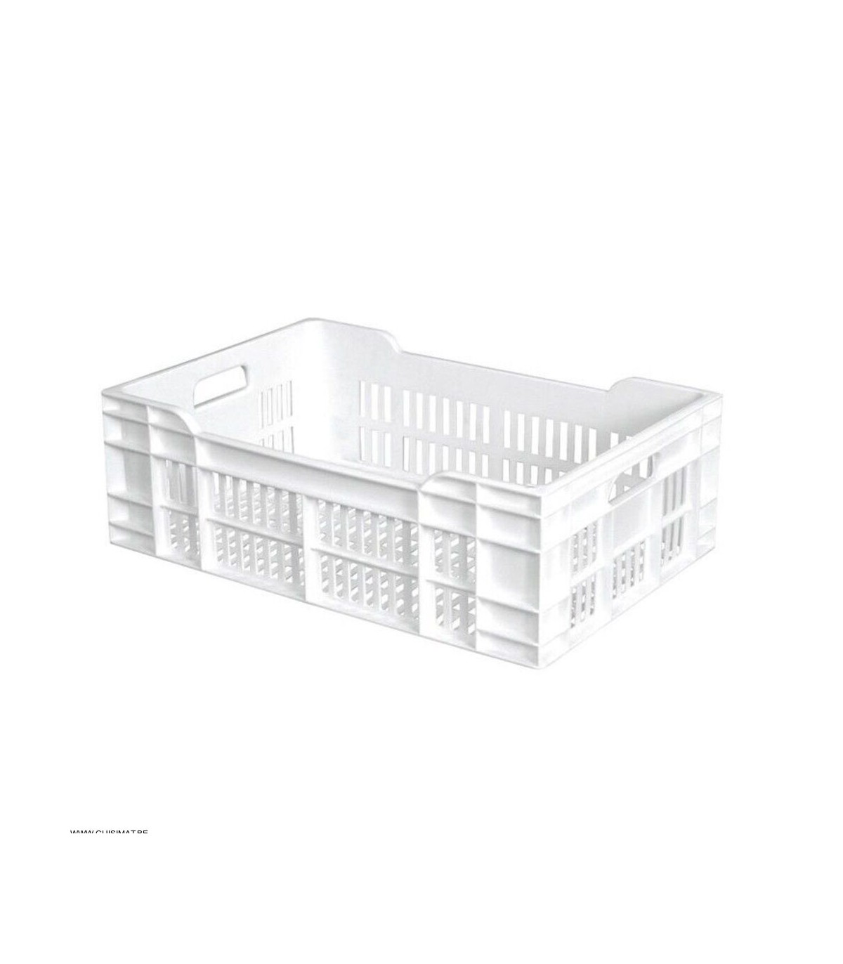 CAISSE 600X400 AJOUREE 40LT BLANC GILAC dans BAC DE TRANSPORT