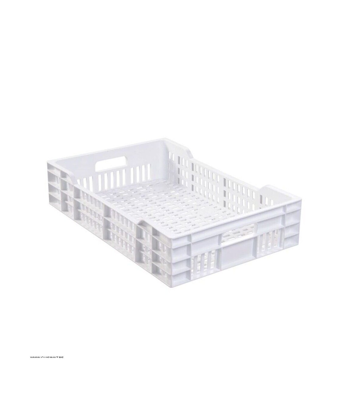 CAISSE 600X400 AJOUREE 25LT BLANC GILAC dans BAC DE TRANSPORT