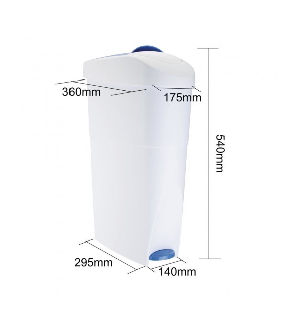 POUBELLE SANIBIN 18 LITRES JANTEX dans POUBELLES